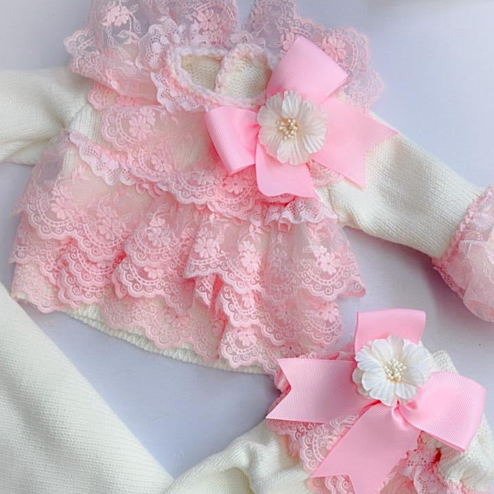 Lacey Pink Legging Set