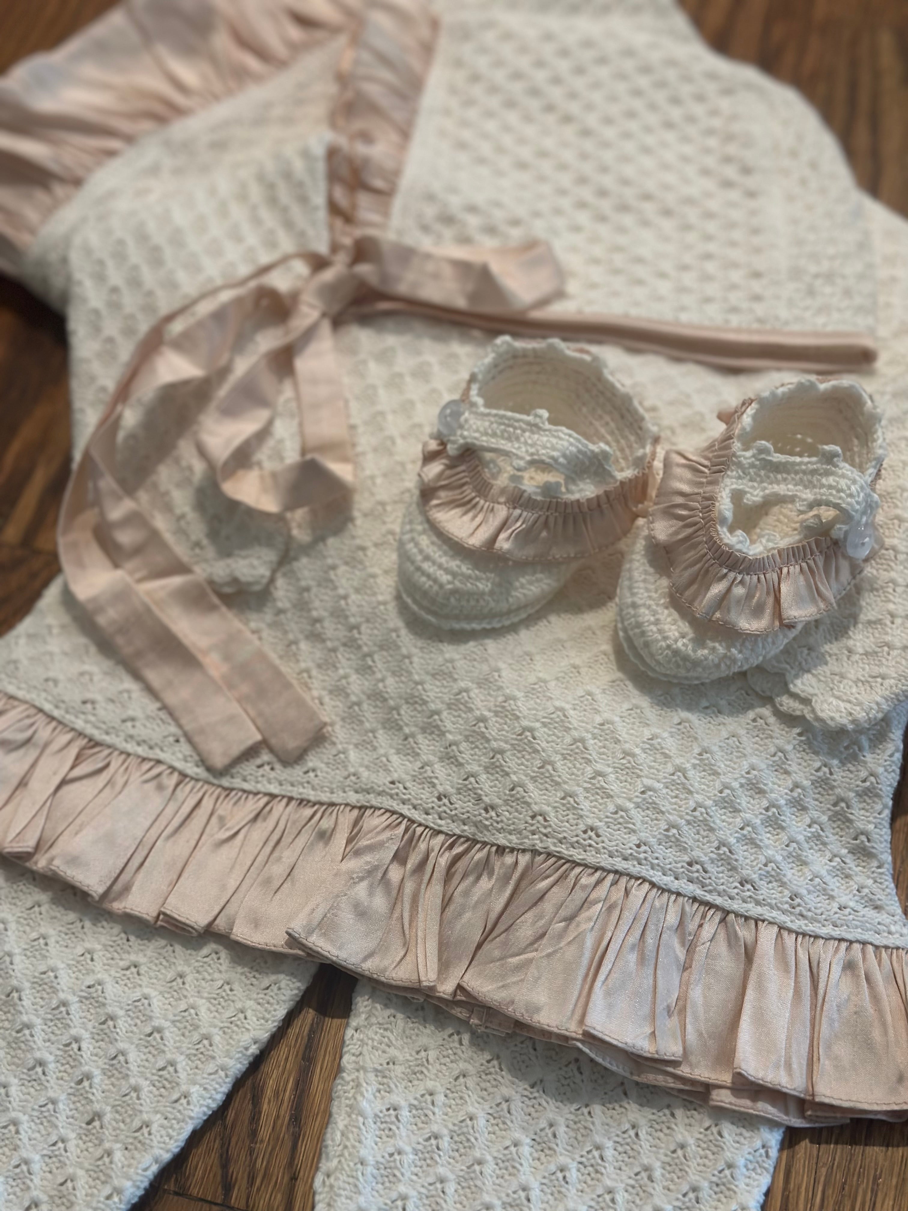 Pointelle Spanish Knit in Blush