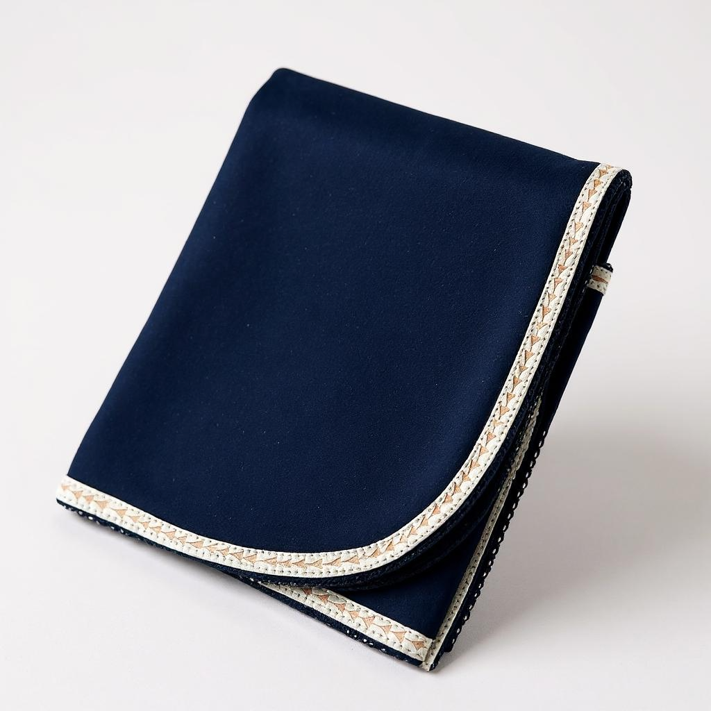 Navy Cotton Blanket