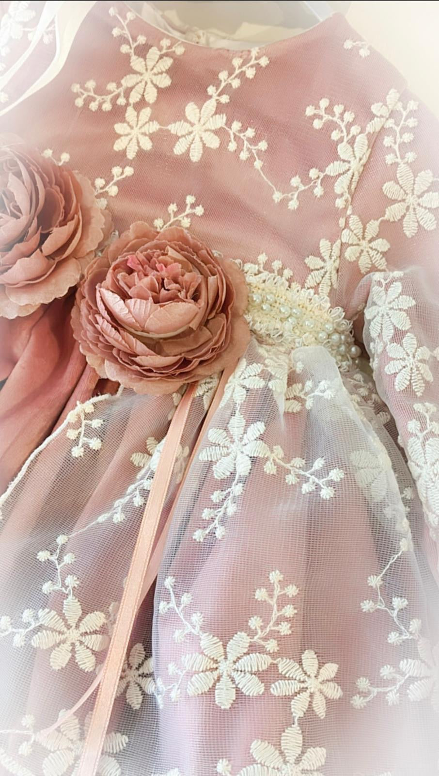 Francine Mauve Lace Dress