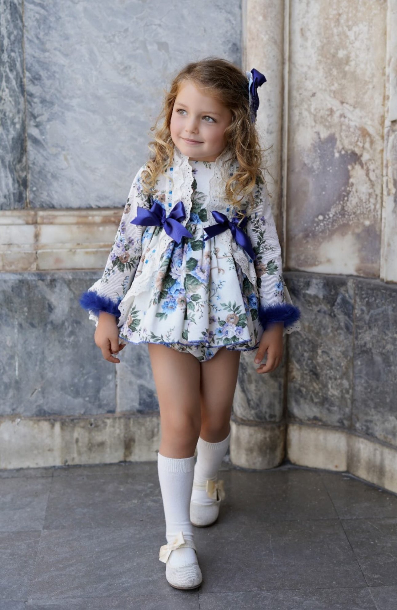 Penelope Blue Floral Dress