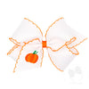 Moon Stitch Medium Clip with Pumpkin