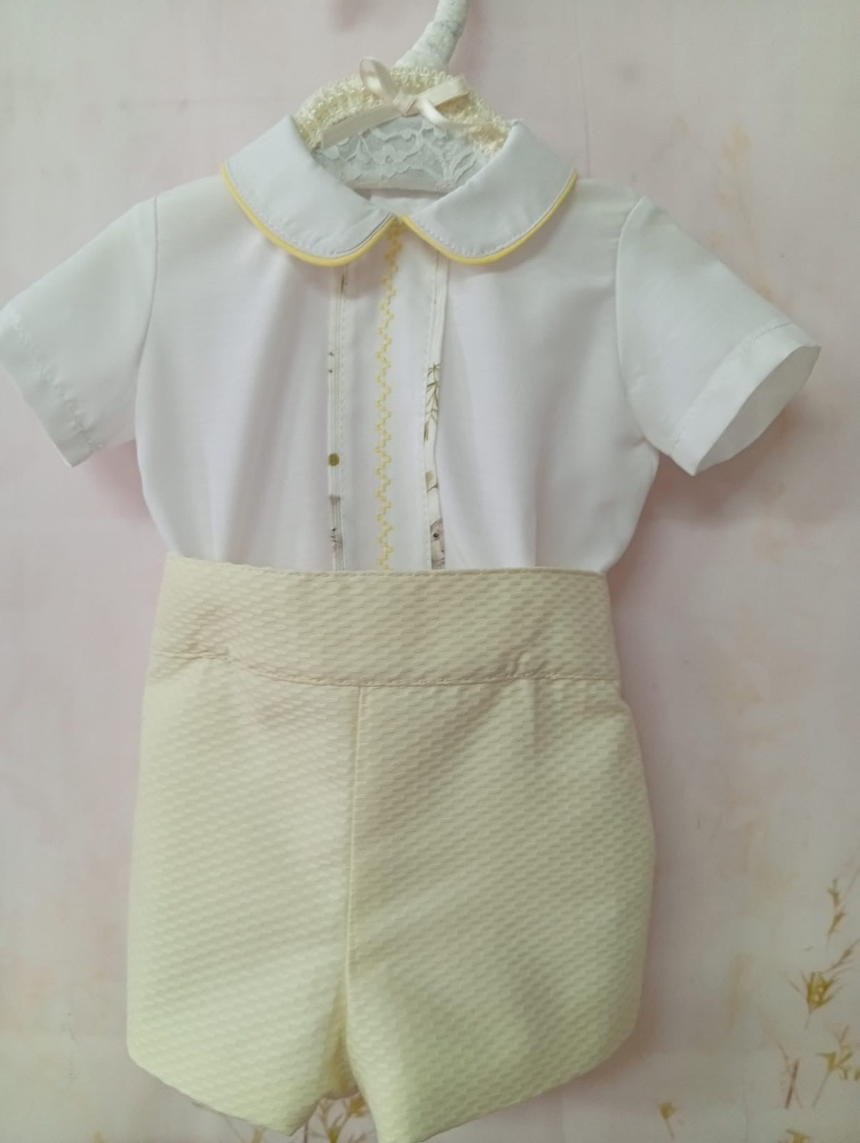 Lemon Pique Shortall