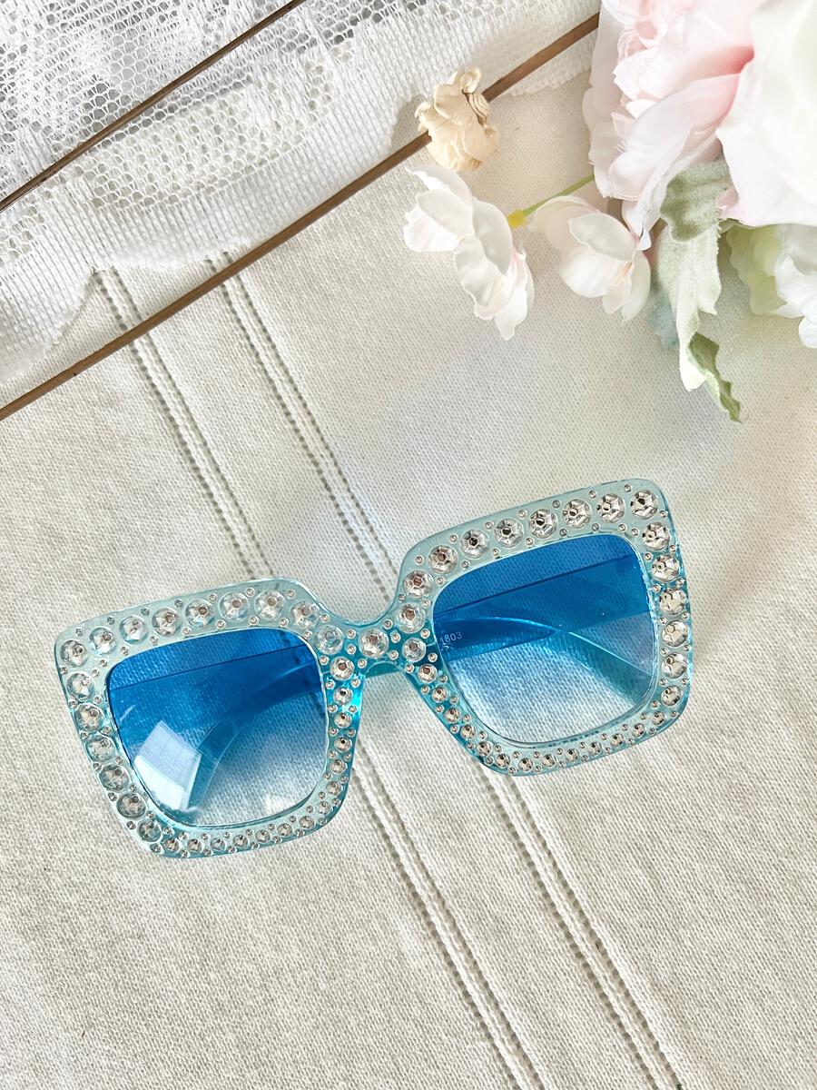 Jelly Rhinestone Sunglasses
