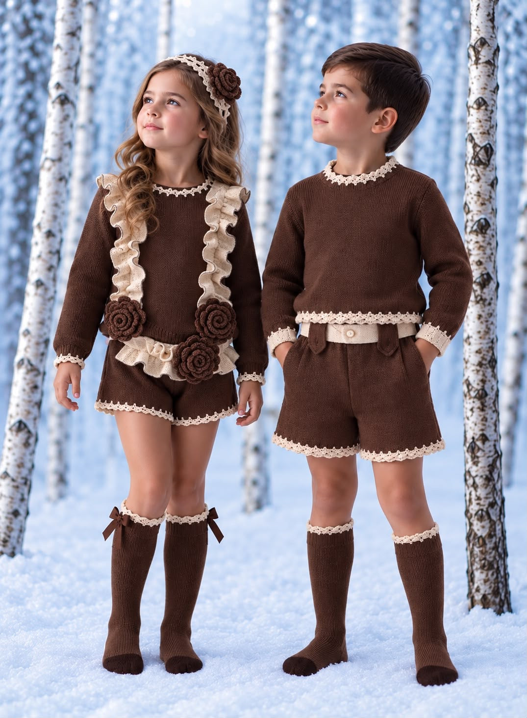 Chocolate Brown Boy's Knit Set
