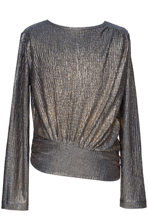 Long Sleeve Shimmer Top