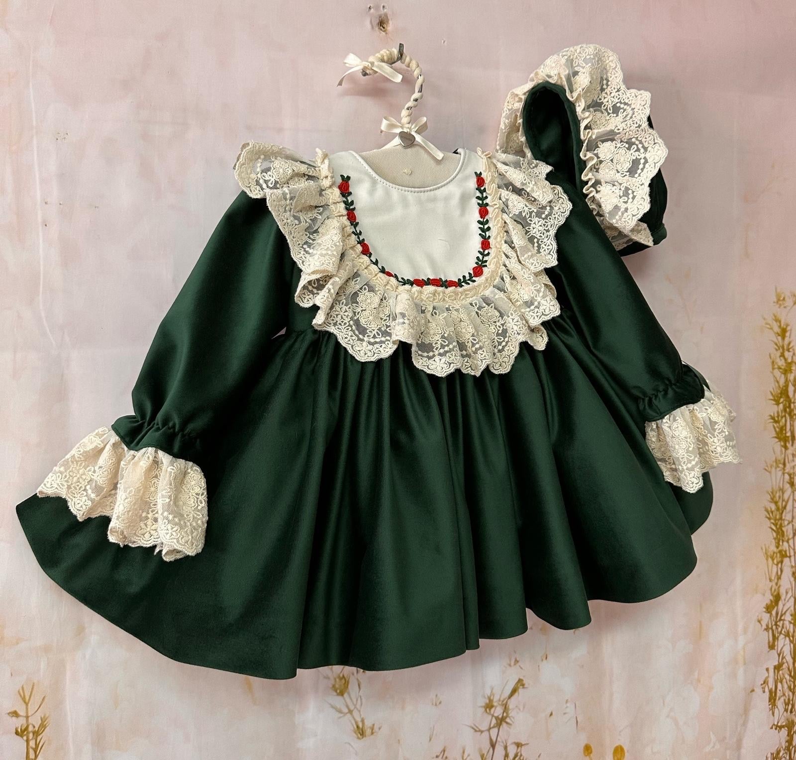 Exclusive Green Velvet Dress