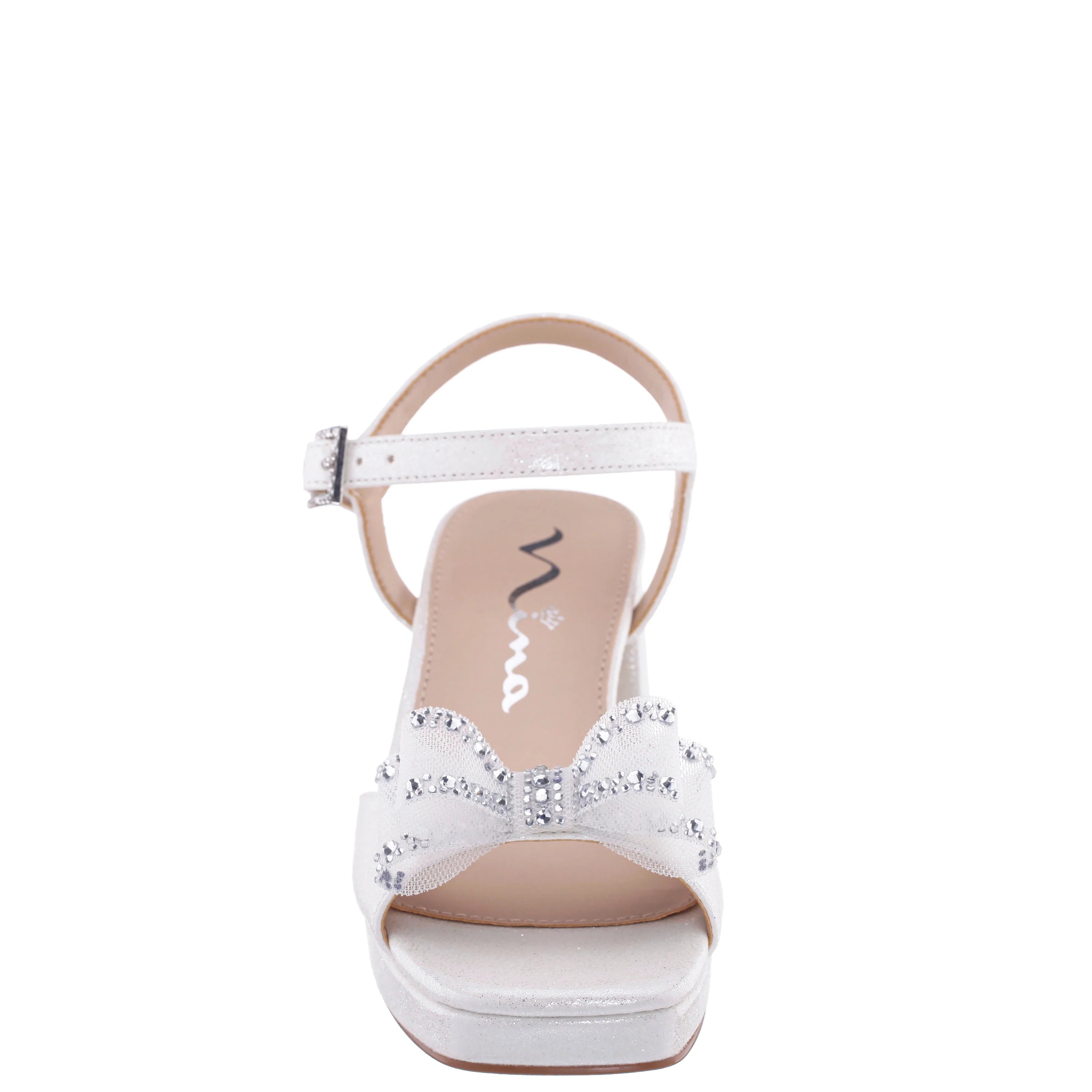 Nina Aiza White Shimmer Shoe