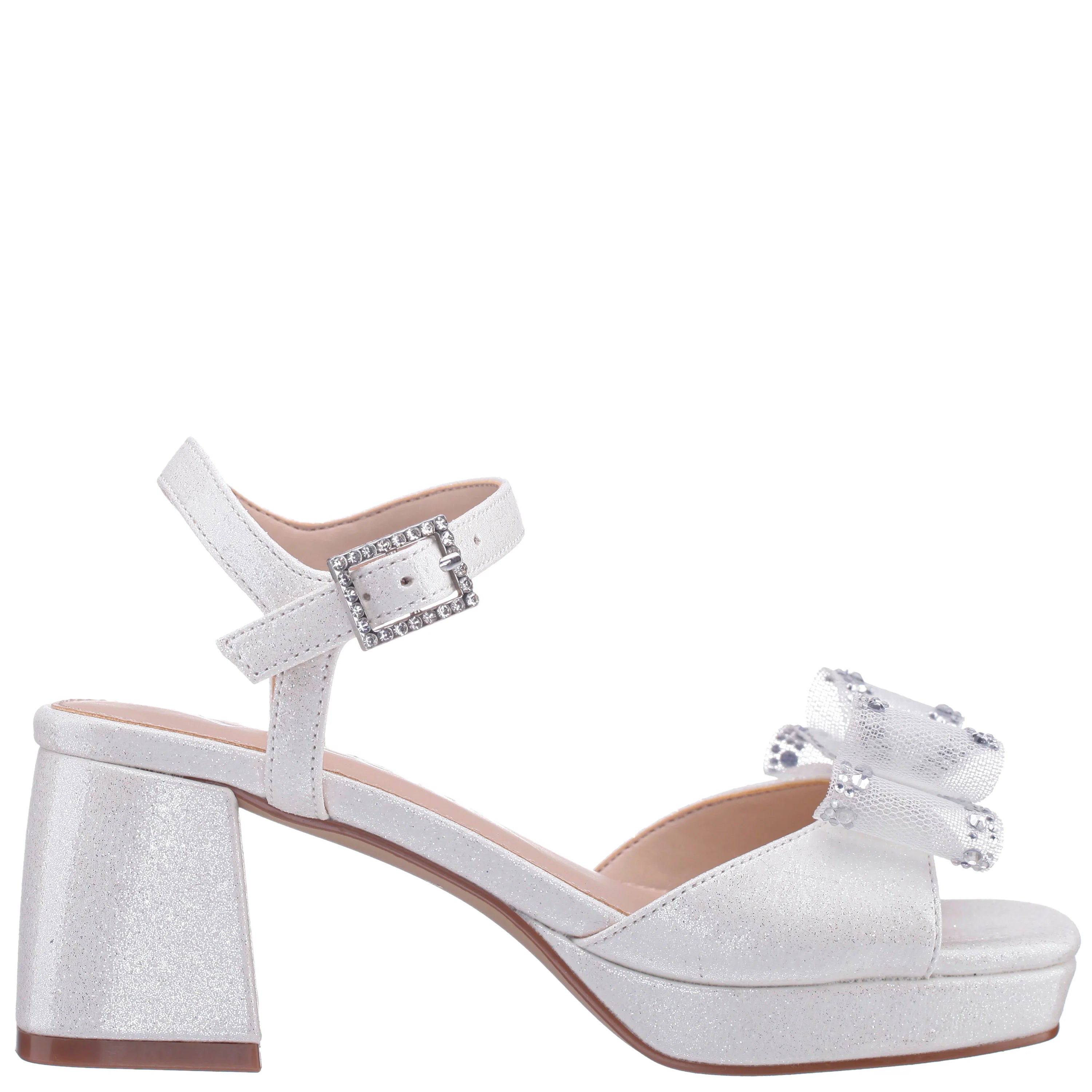 Nina Aiza White Shimmer Shoe