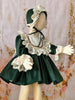 Green Velvet Bonnet