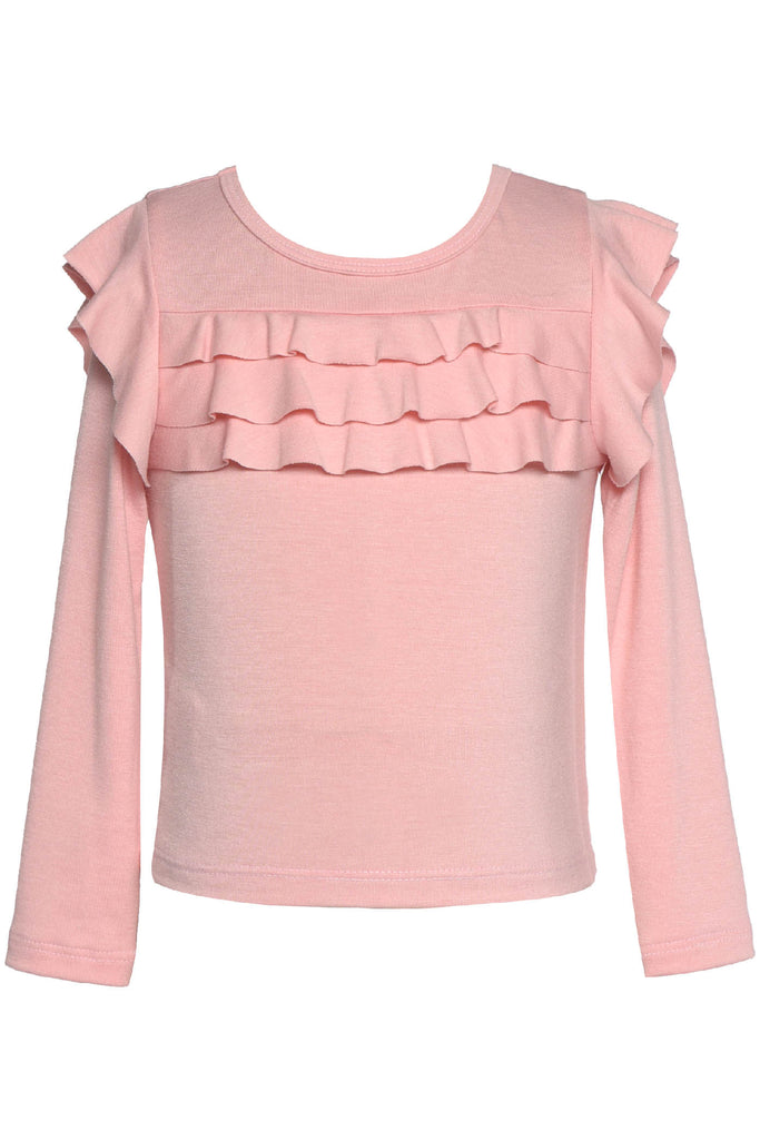 Long Sleeve Ruffle Top