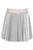 Silver Faux Leather Skirt