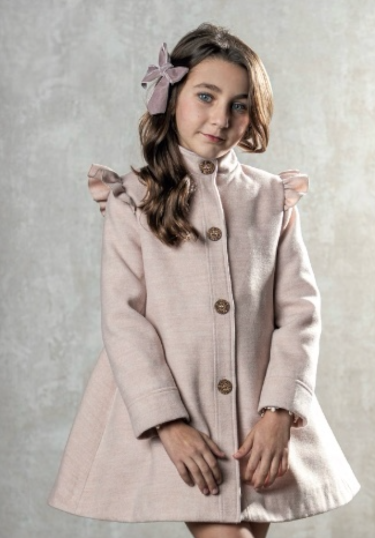 Dusty Pink Wool Coat