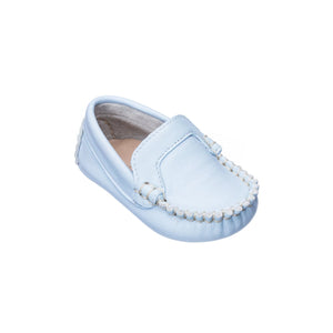 Leather Baby Light Blue Moccasin