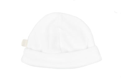 White Velour Pull On Hat