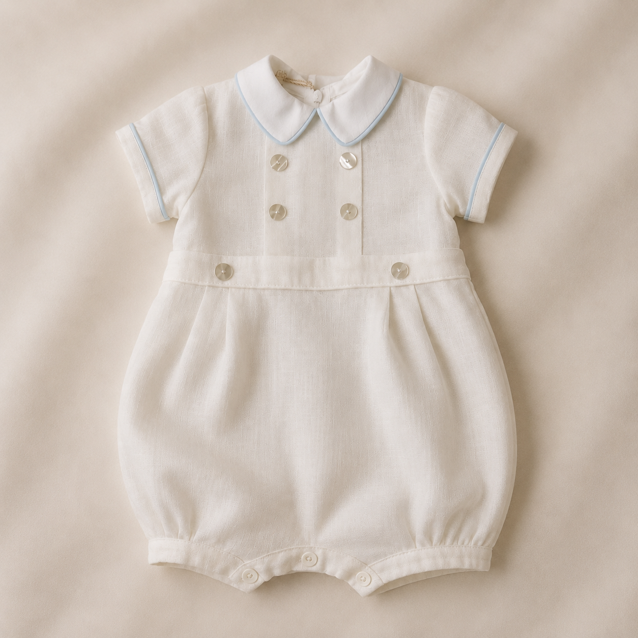 Pelele de niño color blanco