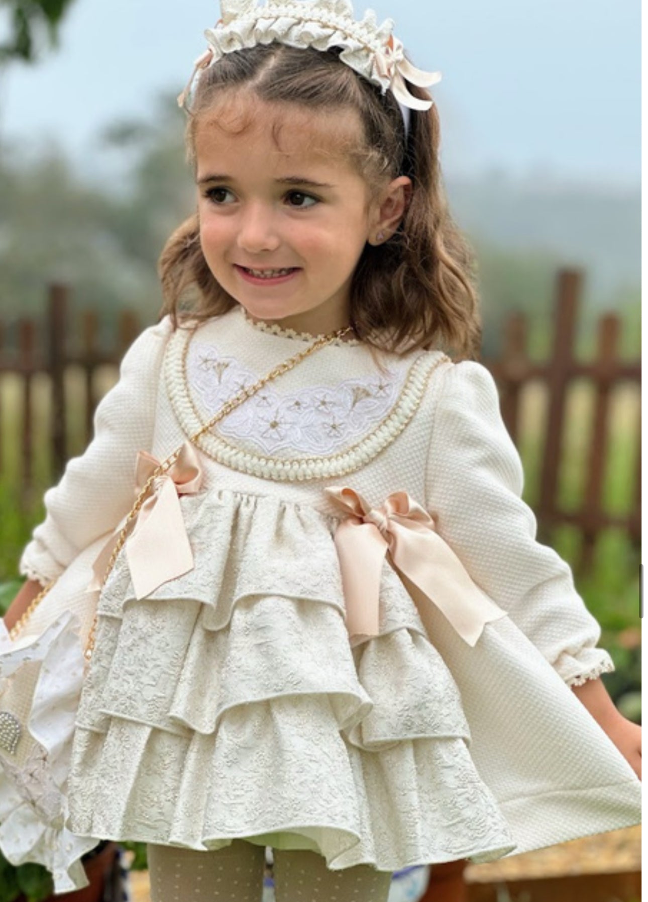 Golden and Cream Dress