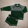 Bottle Green Boy's Short Set