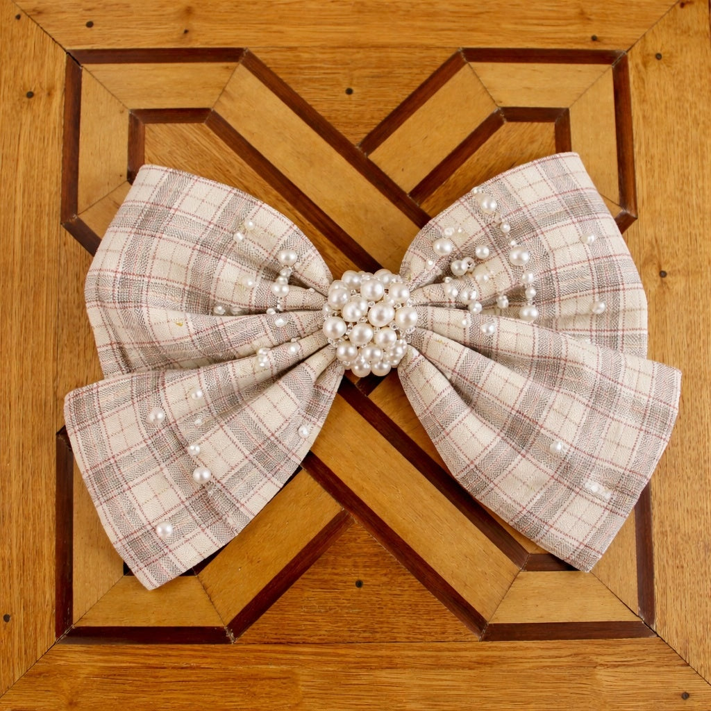 Fabric Princess Plaid Clip