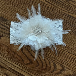 Feather and Flower Headband
