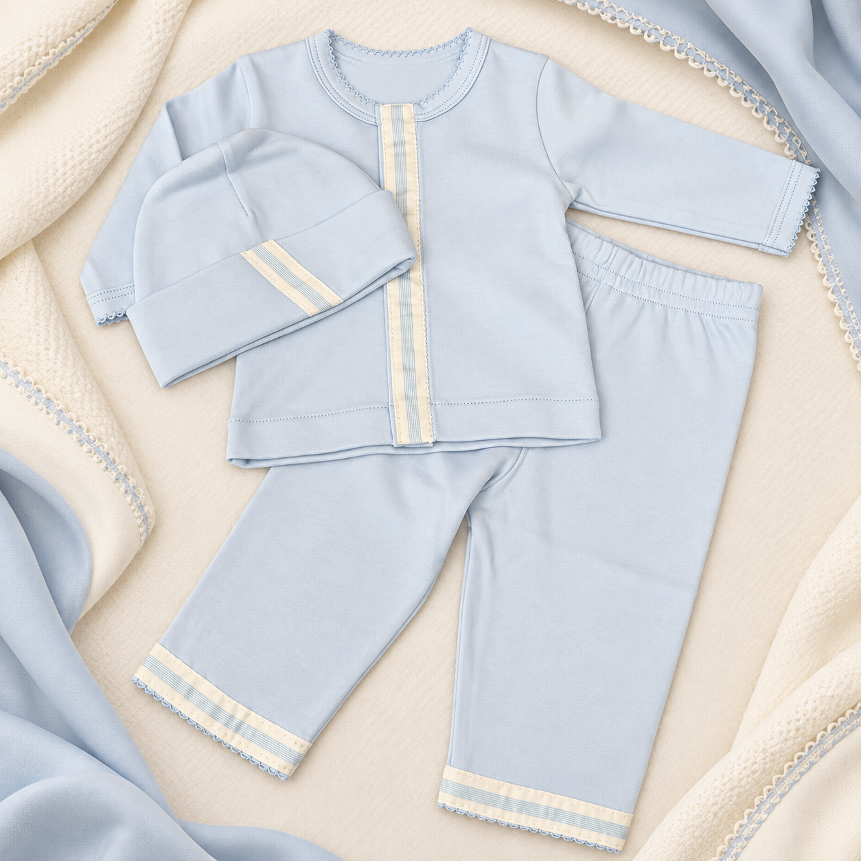 Baby Blue Pima Set
