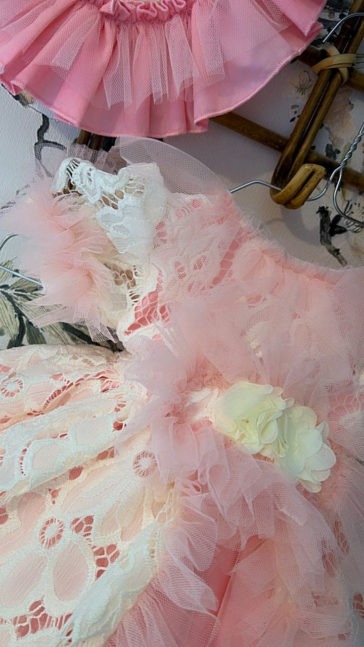 Bessie’s Pink Lace Dress