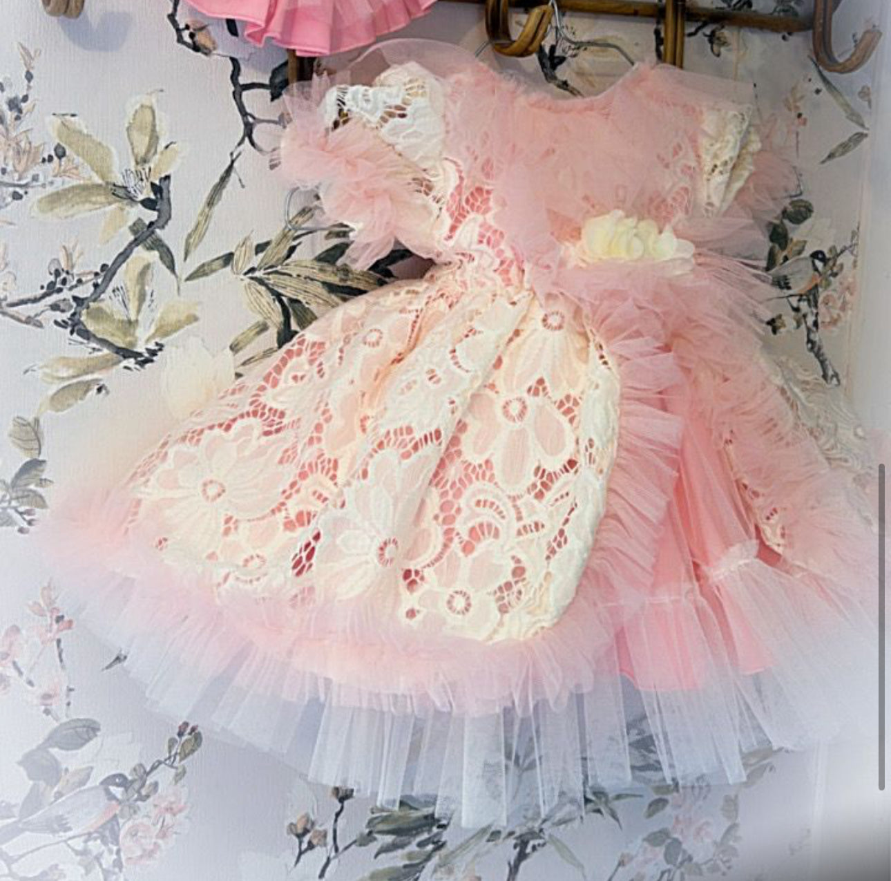 Bessie’s Pink Lace Dress