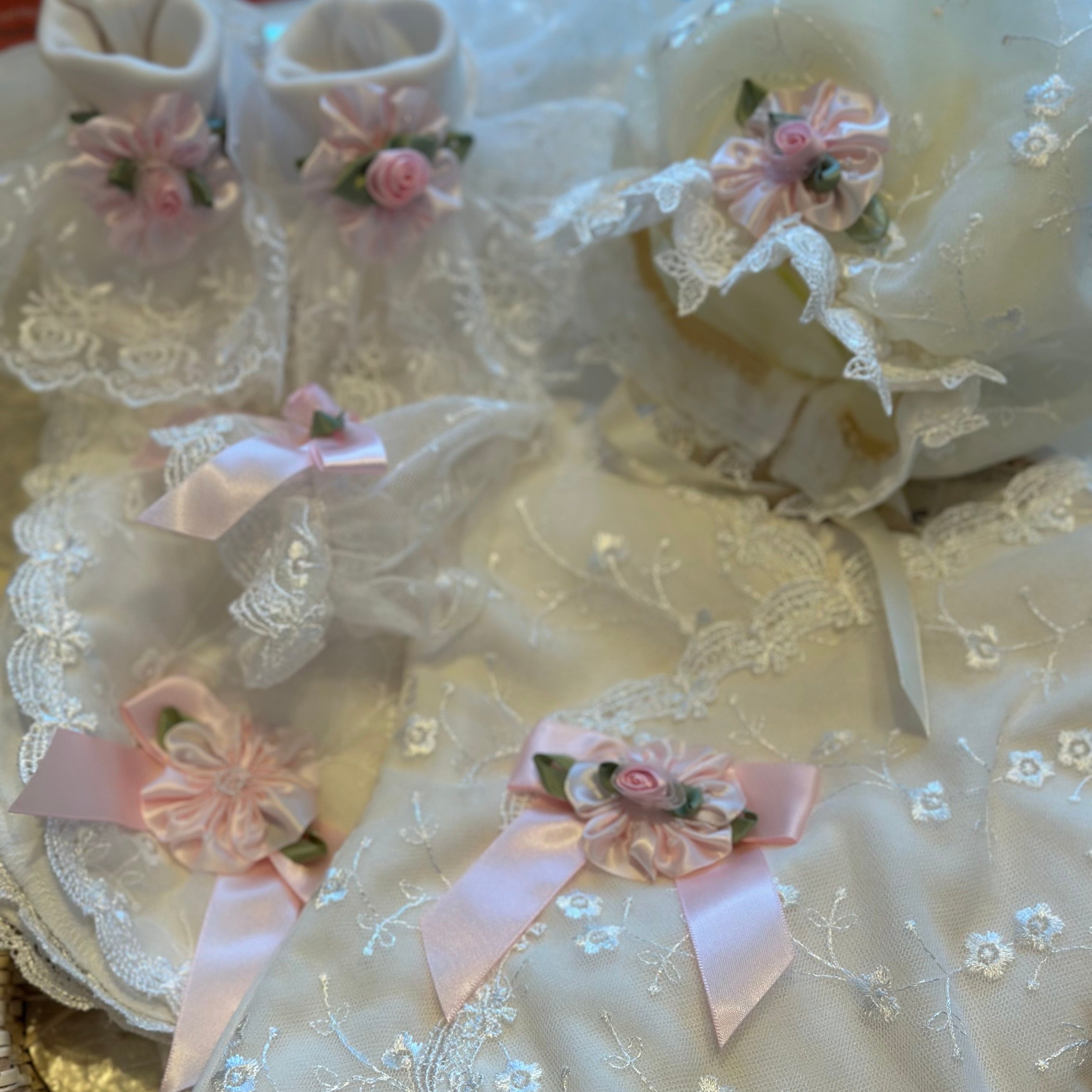 Riley in Ivory and Pink