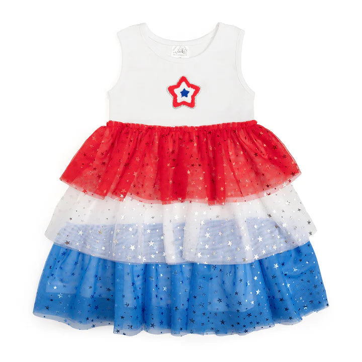 Patriotic Star Tank Tutu Dress