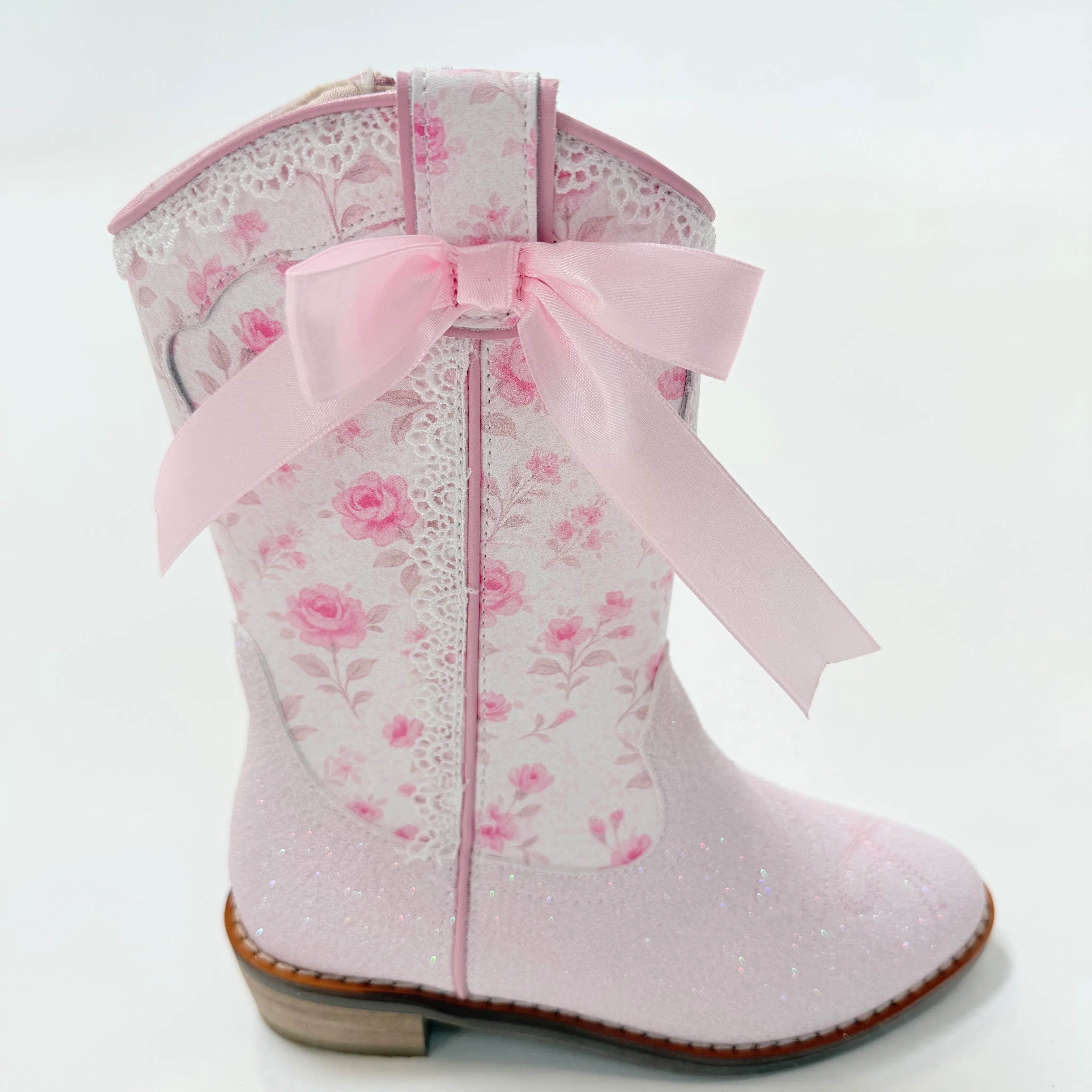 Shabby Floral Boots