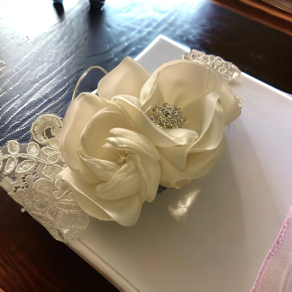 Double Flower Lace Headband