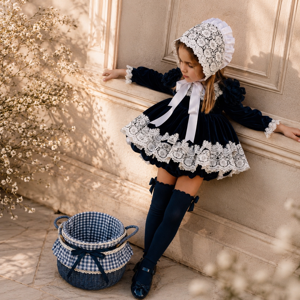 Navy Lace Dress