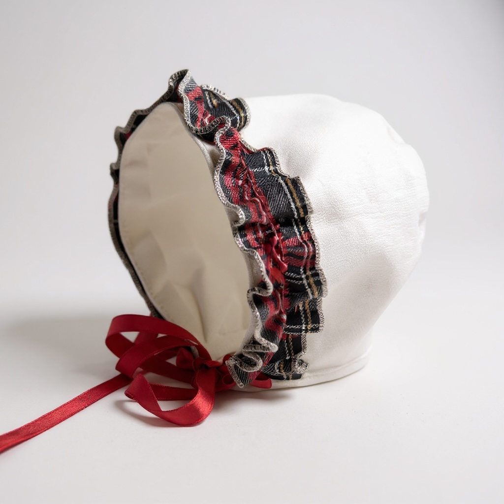 Holiday Plaid Bonnet