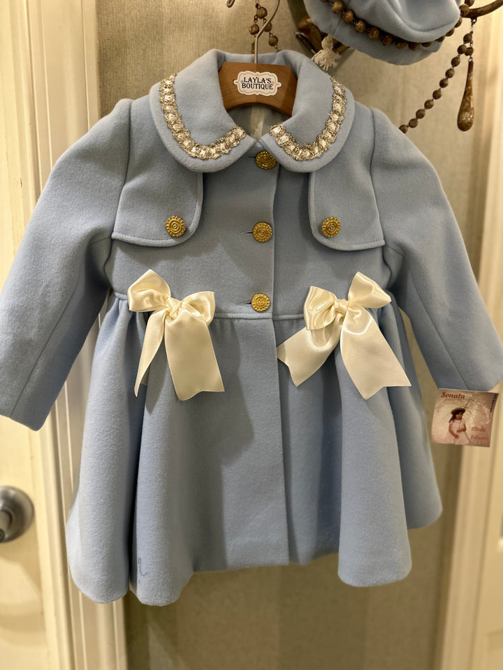 Baby Blue Wool Coat