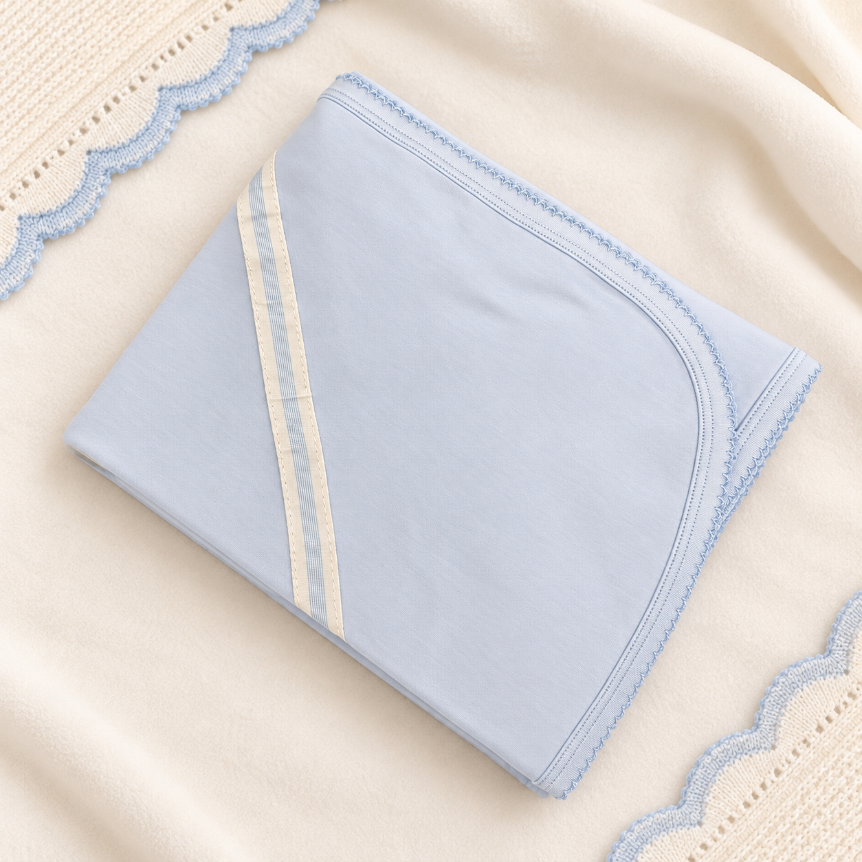 Baby Blue Pima Blanket