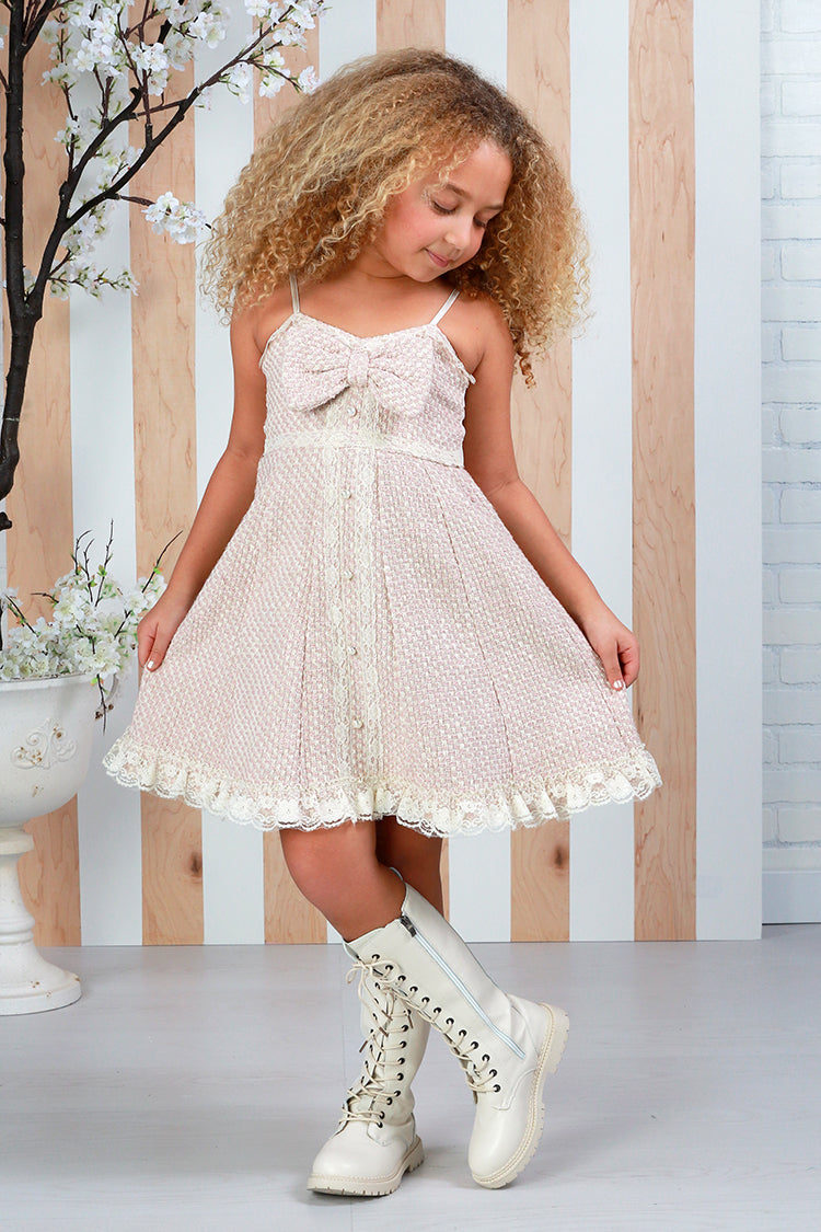 Coco Remi Pink Tweed Dress