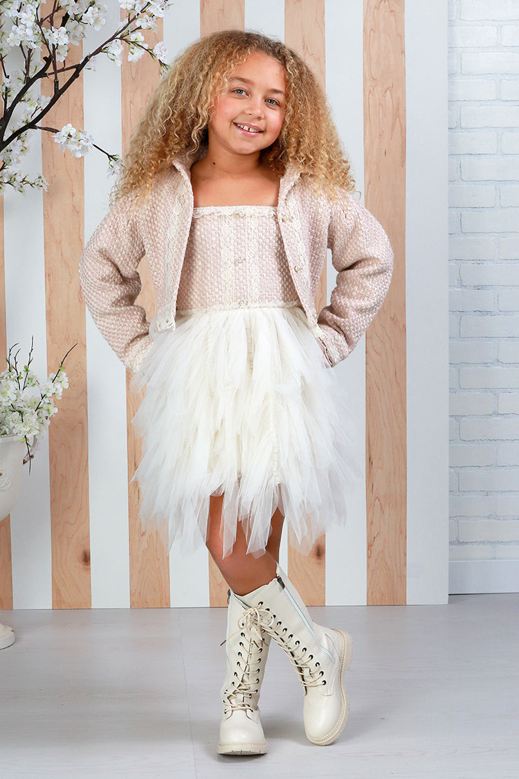 Coco Jacket Pink Tweed