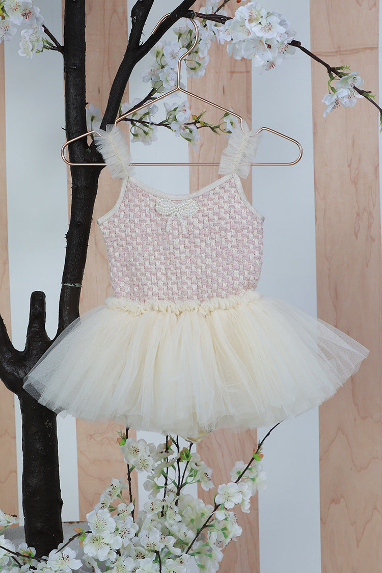 Coco Baby Onesie Pink Tweed