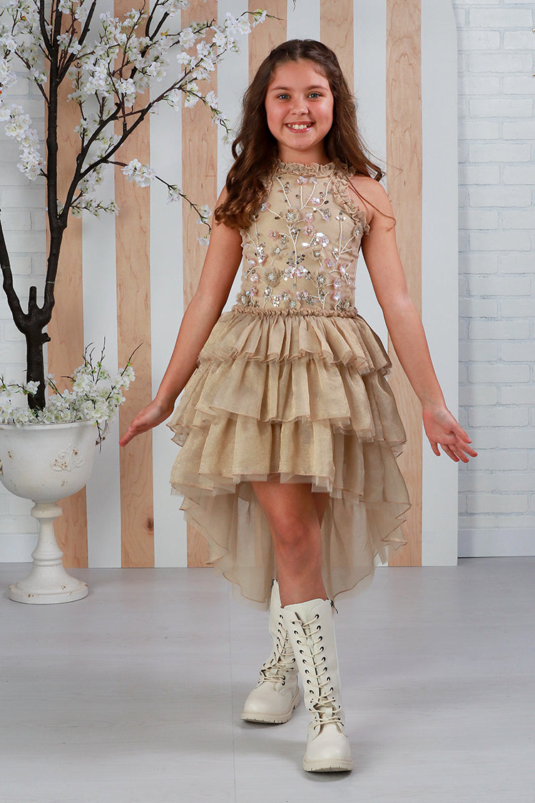 Chloe Gold Dress