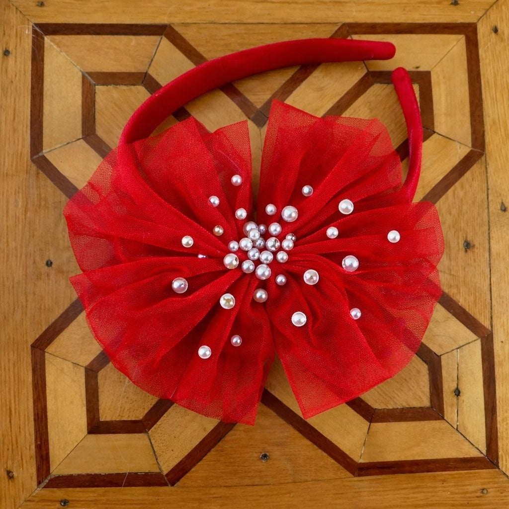 Tulle Ruby Headband