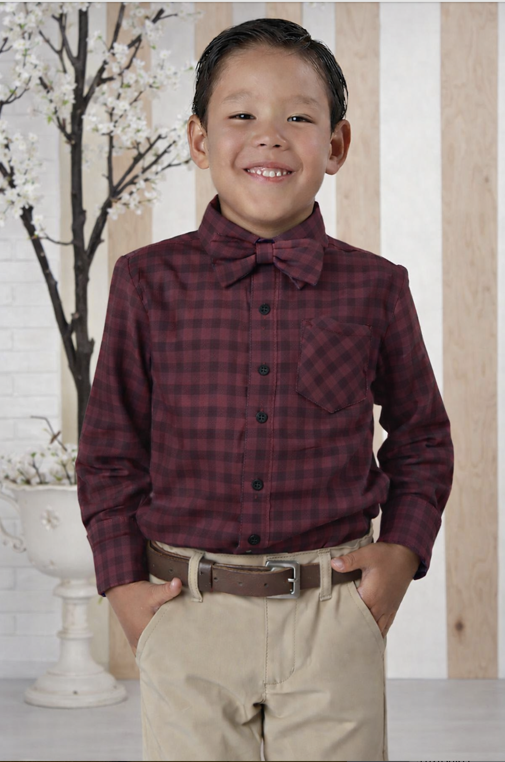 Camisa a cuadros para niño
