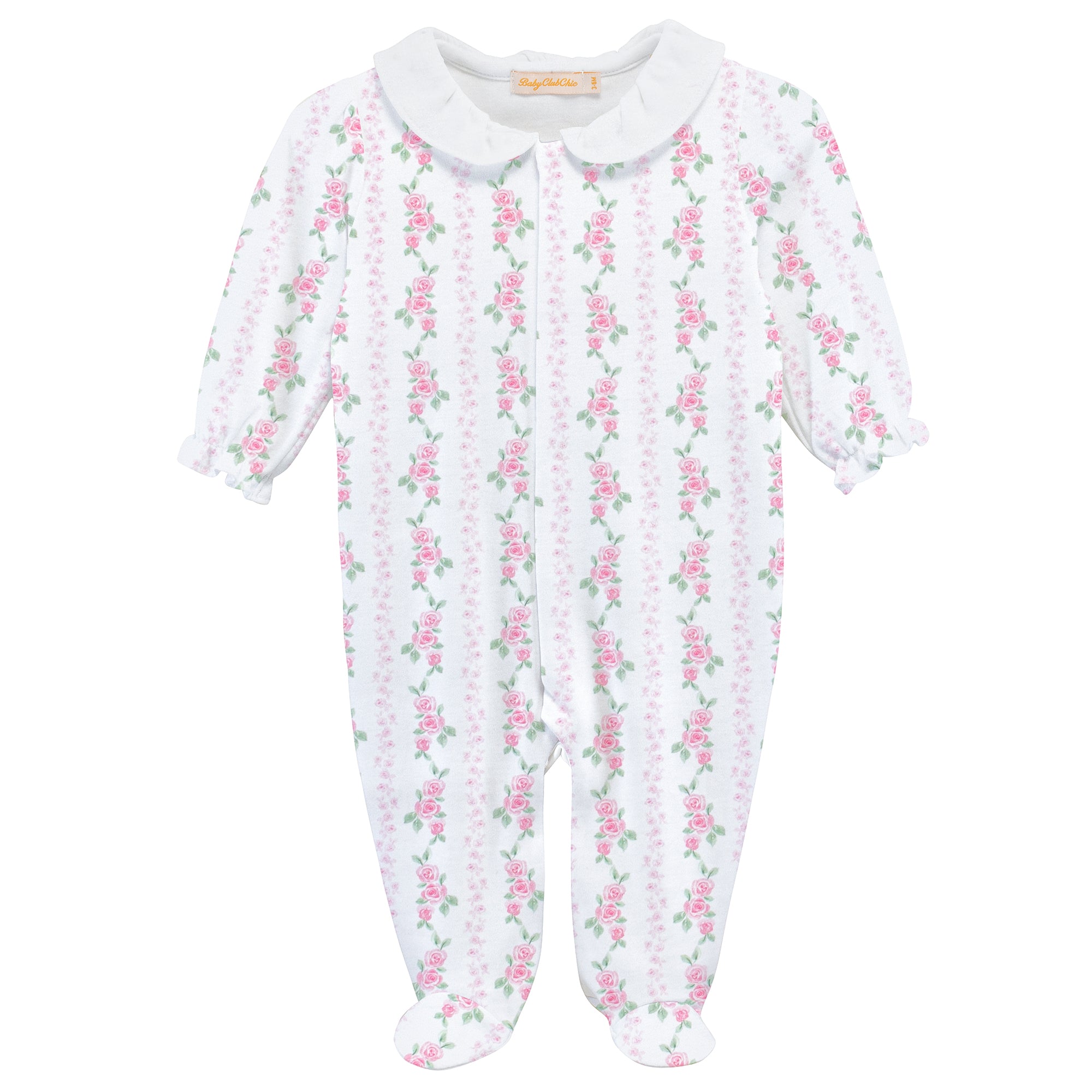 Soft Roses Footie with Collar