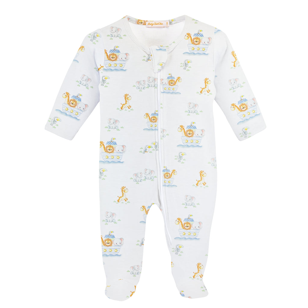 Noah's Ark Zipped Footie