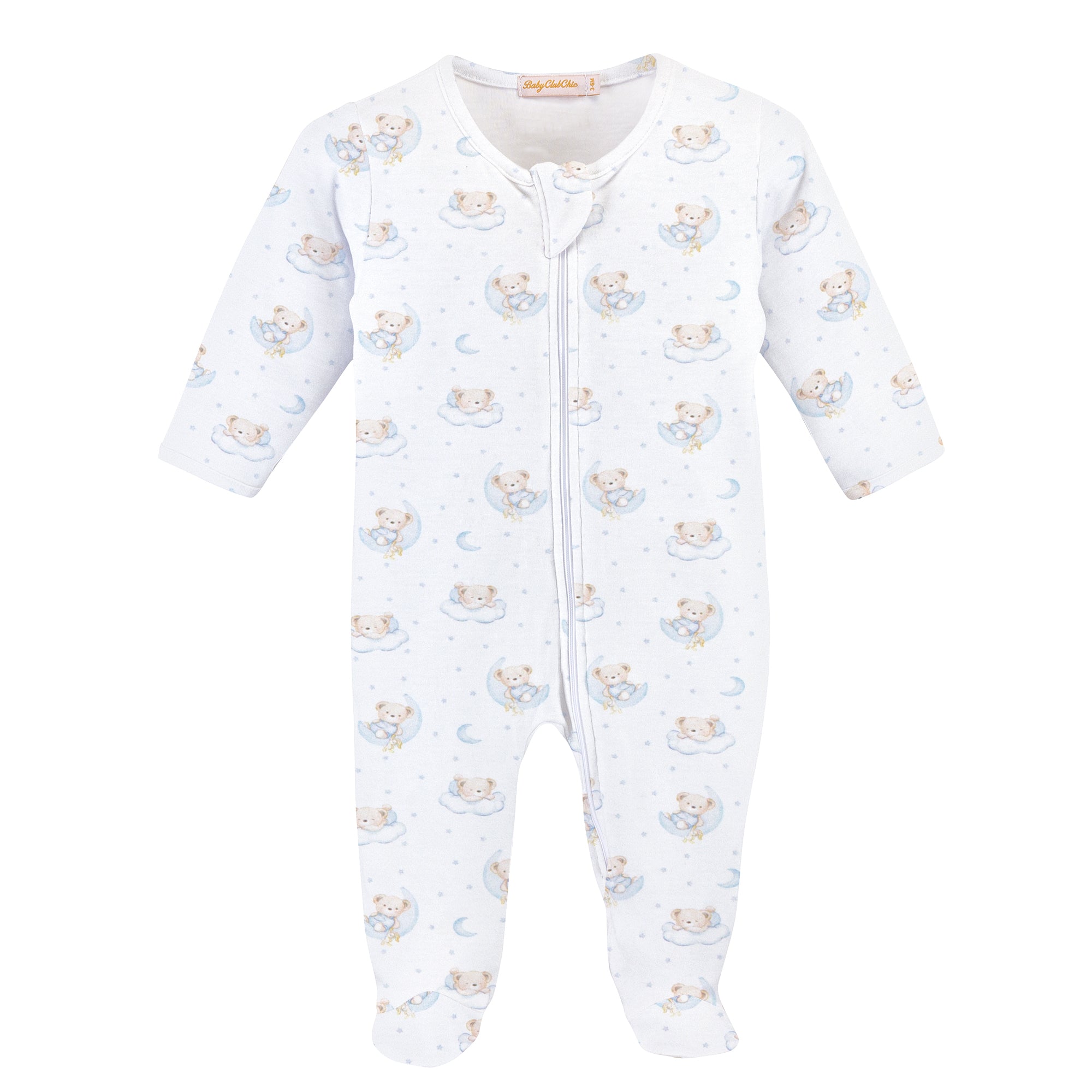 Tiny Sleepy Bear Zipped Footie