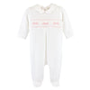 English Knot Smocked Footie