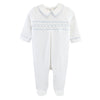 English Knot Smocked Footie