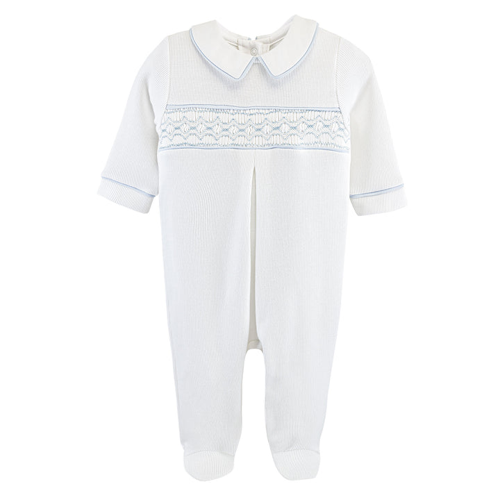 English Knot Smocked Footie