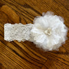 Dotted Tulle Flower Headband