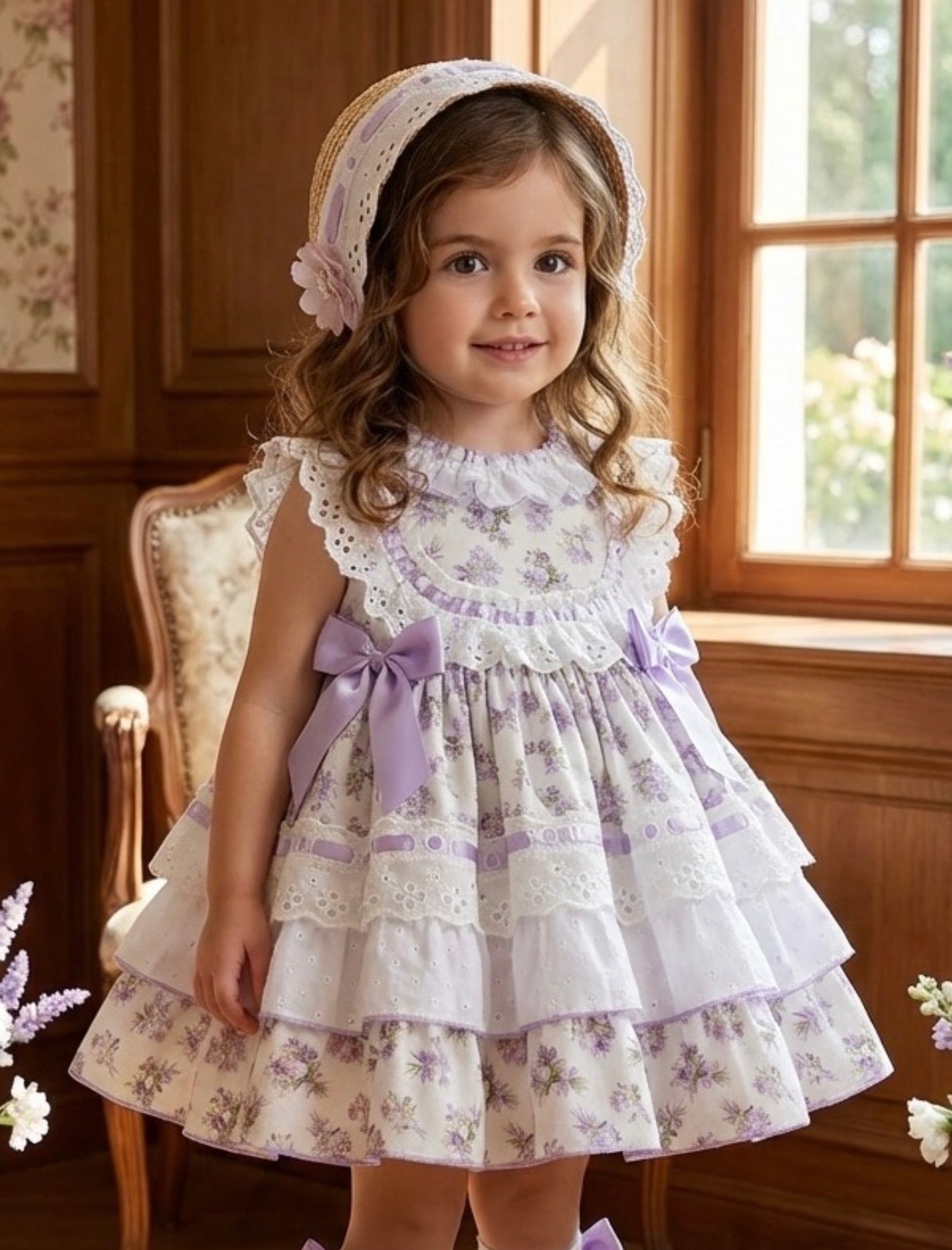Lilac Floral Dress