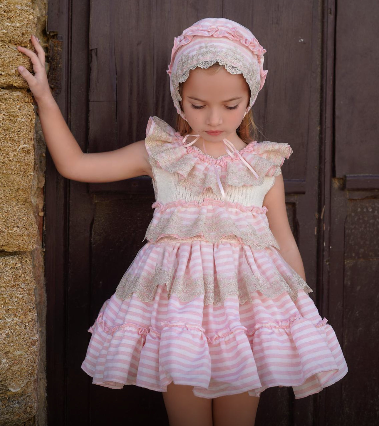 The Celeste Pink Stripe Dress